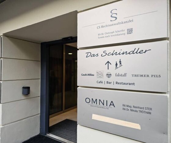 Das schindler innsbruck sign
