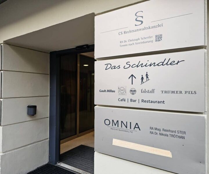 Das schindler innsbruck sign